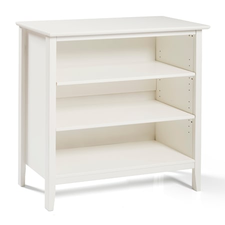 Alaterre Furniture Simplicity Wood 34"H Under-Window 3-Shelf Bookcase, White AJSP04WH